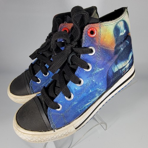 Skechers Star Wars Collaboration Kids 12 High Top Sneakers Shoes Dark Side - Picture 2 of 11