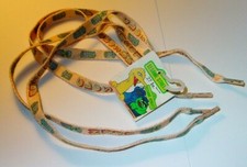 SESAME STREET OSCAR GROUCH 1980s VINTAGE SHOE LACES 27 INCH NEW OLD STOCK 1 PAIR