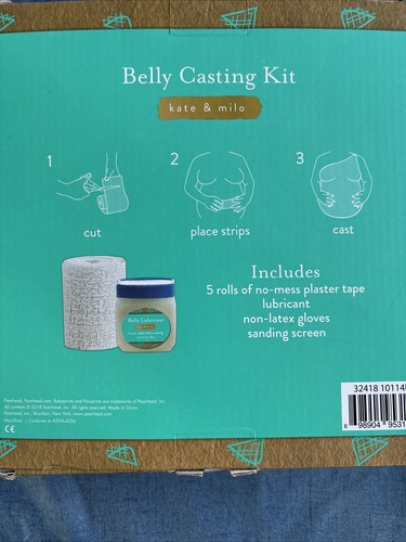 Kate & Milo Belly Casting Kit, Pregnancy Keepsake Making Kit Easy To Make - Picture 3 of 3