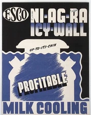 1950s Esco Niagara Icy Wall Milk Cooler Dealer Brochure Esco Cabinet Co