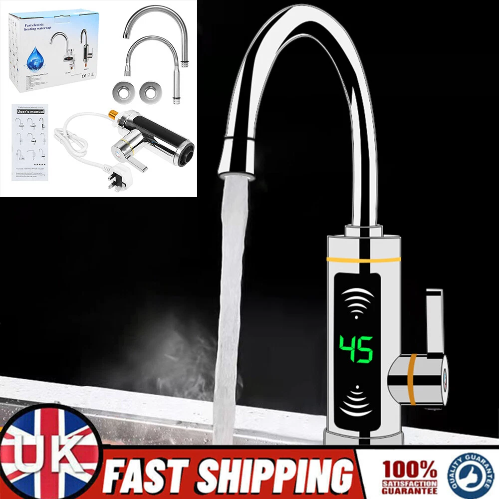 Electric Heating Tap Kitchen Bathroom Fast Instant Hot Water
