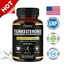Turkesterone Capsule Improve Physical Fitness Endurance Muscle Growth 120 US
