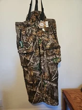 Gamehide Men's Velour Fleece Lined Camo Whitetail Deer Hunting Pant/Bibs