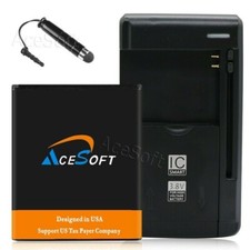 3in1 3700mAh Rechargeable Battery Wall Charger for Motorola Moto E5 Play XT1921