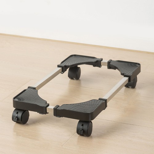 Rolling Cpu Stand Computer Tower Adjustable Mobile with Locking Wheels for Easy - Photo 3/12
