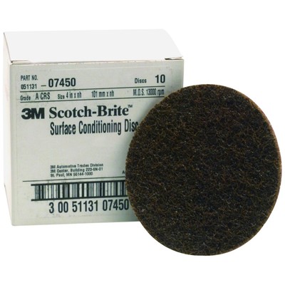 Scotch-Brite 07450 SC-DH Series No-Hole 4 in. Coarse Surface Conditioning Dis...