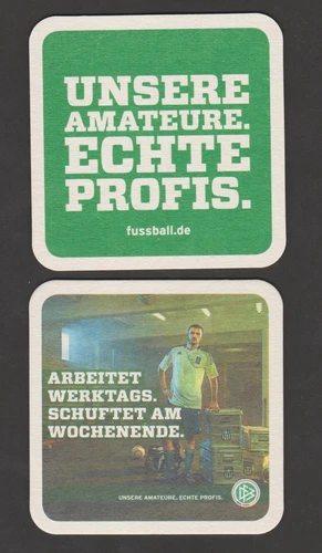 Beer mat, football, our amateurs real professionals, DFB #1863#