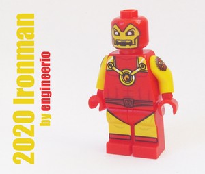 lego custom LEGO Minifigures Lego Iron Man Red Super Heroes minifigure ironman
