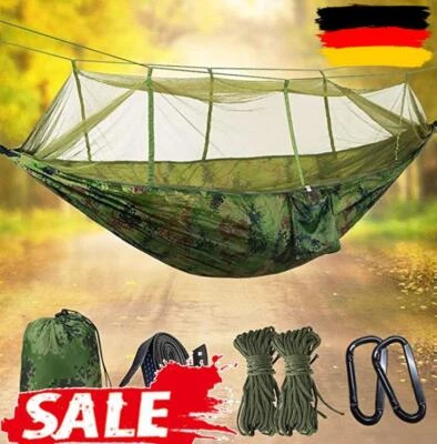 MARKENLOS Hängematte mit Moskitonetz, Doppel-Camping-Hängematten Hängemattenbet Outdoor
