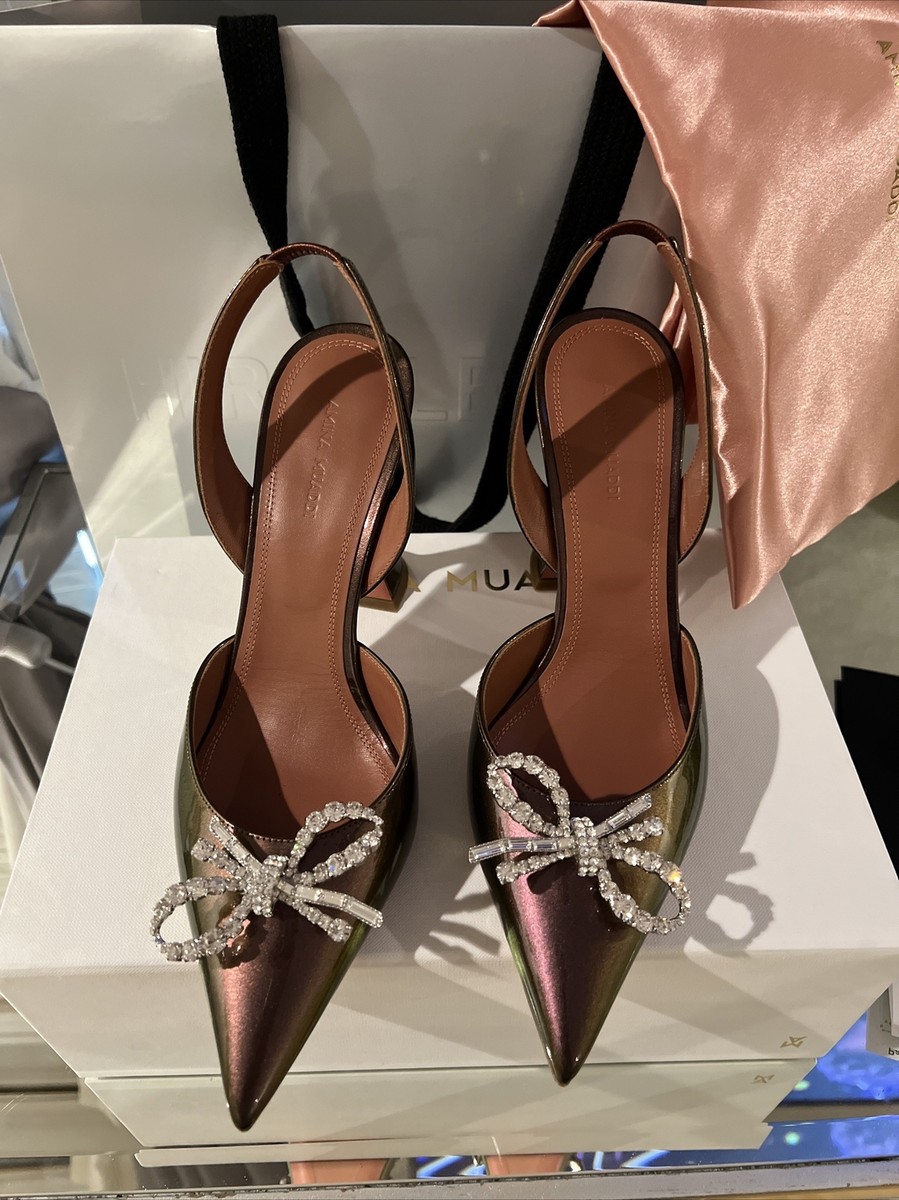 amina muaddi 40 Glitter Winter Aminash 100% Authentic | eBay
