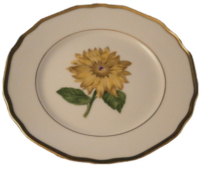 Antique Augarten Vienna Original Period Flower Porcelain Plate Porzellan Teller