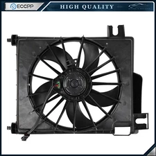 A/C Condenser Cooling Fan Assembly For 2003 2004 2005 2006 2007 Dodge Ram 2500