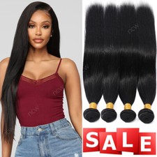 8A Straight Unprocessed Virgin Human Hair Extensions 4 Bundles 400G Sew In Weave