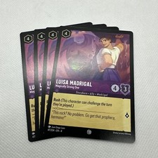 4x Luisa Madrigal - Magically Strong One 47/204 Disney Lorcana Ursula  s Return