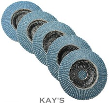 5 x Fächerscheiben 4,5" 115 mm x 22 mm Abracs Medium Zirkon Schleifen Schleifen 80 g   