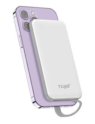 TG90° 10000mah Power Bank for iPhone 14/14 Pro/13/13 Pro/12/12 Pro/11/11 Pro/X