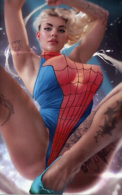Power Hour #3 Preview Spider Gwen Nice Tattoo Patreon Exclusive 44/65 W COA
