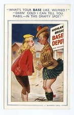 Military Scottish Kilt Comic Art Humor Bamforth Postcard
