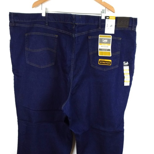 Lee Regular Fit Jeans Men's Big & Tall Size 58x30 Blue Denim Stretch - Picture 7 of 12
