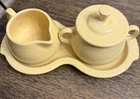 HLC Fiesta Creamer And Sugar Set W/tray-Yellow
