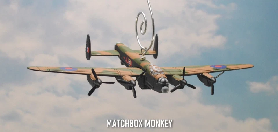 WWII Bomber Avro Lancaster RAF Dam Busters Aircraft Christmas Ornament plane - Image 4 of 4