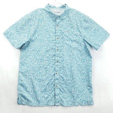Columbia PFG Shirt Mens Medium Fishing Floral Print Button Up Outdoors