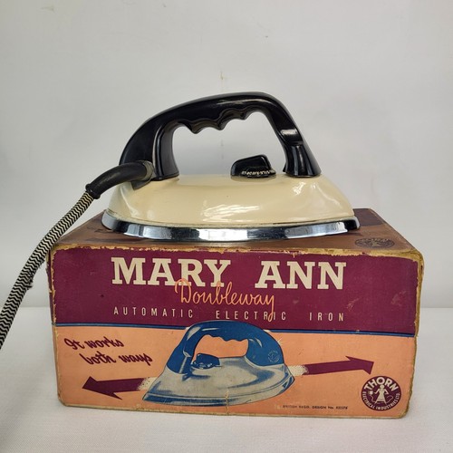 Thorn Electrical Industries Ltd 1938 Mary Ann Doubleway Iron Vintage Rare UK - Picture 19 of 24