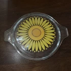 Vintage Pyrex Daisy Sunflower Casserole Replacement Lid Only 475-C 14 Cinderella
