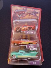 Disney Pixar Cars Lightning McQueen's Crew (Lightning Ramone / Flo) Gift 3-Pack