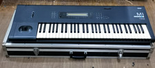 Korg M1 Keyboard Workstation Synthesizer No LCD Display Sound Confirmed w/Case