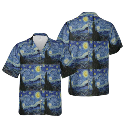 The Starry Night Vincent van Gogh 2024 Trending Hawaiian Shirt
