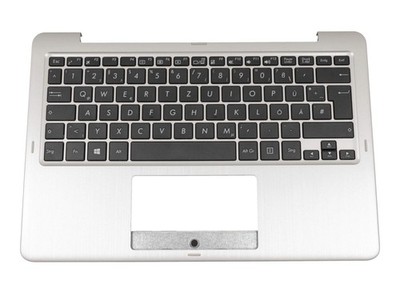 ASUS 3BBKFTCJN10 keyboard including top case German black/silver ~D~