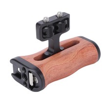 Camera Cage Side Handle Left Or Right Side Up Down Adjustable Wooden Hand Grip