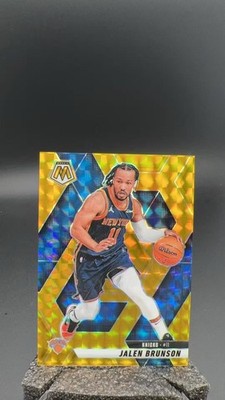 2024-25 Panini Mosaic Jalen Brunson Gold Prizm /10 Knicks #11475 S