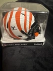 Ja'Marr Chase Autographed Cincinnati Bengals Lunar Mini Helmet -Beckett W Holo