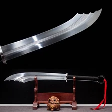 Handmade Chinese Broadsword Kung Fu Dao Sharp Manganese Steel Blade Battle Dadao