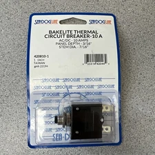 Sea-Dog Thermal AC/DC Circuit Breaker - 10 Amp - Free Shipping- US Seller