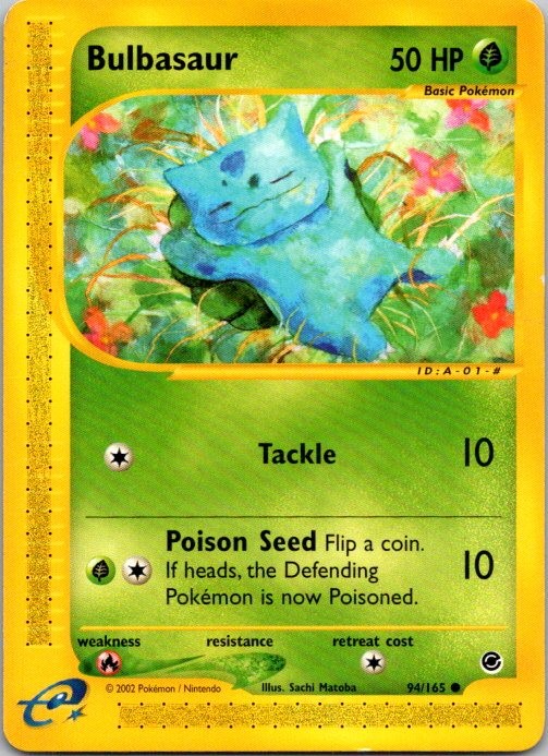 Bulbasaur 94/165 Common Expedition Base Set Pokemon Lightly Played