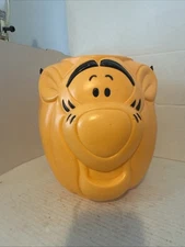 Disney Halloween Tigger Pumpkin Candy Bucket Blow Mold Trick Treat Pail Used Lb