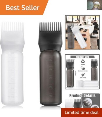 Stylish 6 Ounce Hair Dye Applicator Bottles with Graduated Scale - 2 Pack