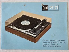 Dual 701 - Betriebsanleitung - Plattenspieler