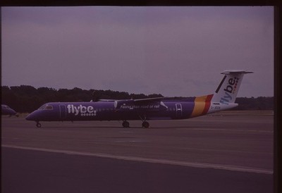 Top aircraft slide DHC-8-402 G-JEDV FlyBe Saarbrücken