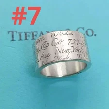 Tiffany & Co Notes No 7 Wide Ring
