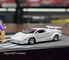 Minigt 1:64 White Countach LBWK 25th Racing Sports Model Diecast Metal Car