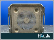 AESCULAP STERILIZATION CONTAINER 78532 SQUARE W/BASKET, LID, AND JM 389**