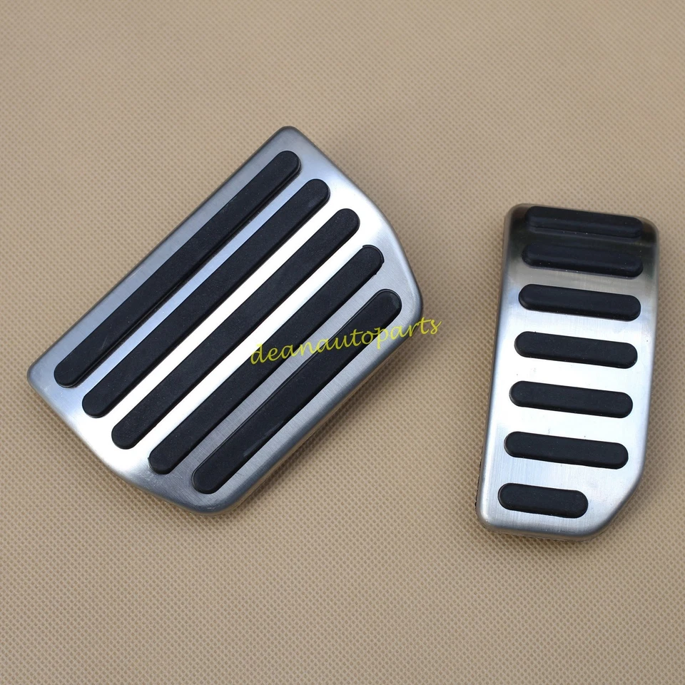 For 2012-2017 Volvo S60 V60 XC60 S80 2x Car Foot Gas Brake Pedal Pad Cover Steel - Imagem 2 de 4