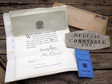 1926 Midlothian Police Special Constable Armband General Strike PM's Letter etc