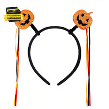 Halloween Pumpkin Tassel Headband, Party Hair Accessory for Women Girls