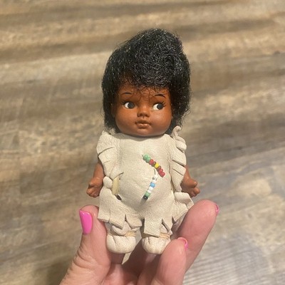 Vintage Indianer Indianer Puppe