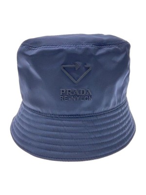 PRADA Hat Bucket XL Nylon Navy Plain Mens 2HC137 5EC0 Used | eBay